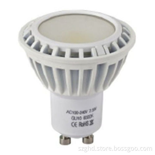 LED spotlight bulb, GU10, aluminum, 8W